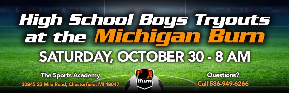 High School Boys Tryouts Saturday October 30 at 8 am
