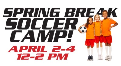 Spring Break Soccer Camp April 2-4 from 12-2 pm | Michigan Burn Soccer
